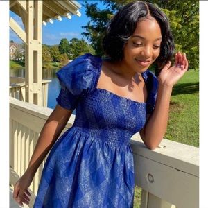 HILL HOUSE HOME The Athena Nap Mini Dress Navy Glitter XS